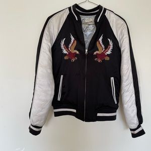 ARITZIA GOLDEN BOMBER JACKET